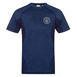 Manchester City FC - Herren Trainingstrikot aus Polyester - Offizielles Merchandise - Geschenk für Fußballfans - Royalblau meliert - XXXL