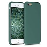 kwmobile Hülle kompatibel mit Apple iPhone 6 / 6S - Hülle Silikon gummiert - Handyhülle - Handy Case in Blaugrü