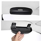 GAFAT Sonnenbrillenhalter Brillenetui Auto für V*W T*ROC/Seat Ateca Leon Cu*Pra/A*ud*i A3 A4 Q3 Q5/Skoda Kodiaq Karoq/F-or-d Puma Focus/B*M*W X2 (Schwarz)