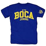 Boca Juniors Argentina Ultras Ultra Fußball Club Fan Hemd Shirt Poloshirt T-Shirt, T-Shirt, Blau XL