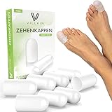 8x Villkin Zehenkappen Set inkl. E-Book - Für den großen Zeh - gegen Blasen und Schwielen - Premium Zehenp