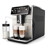Saeco SM7583/00 Xelsis Kaffeevollautomat 12 Kaffeespezialitäten (LED-Display mit Direktwahltasten, 6 Benutzerprofile), E
