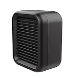 Raumheizung – 800W Elektroheizung mit 2 Einstelltranchen - Raumheizung für Schlafzimmer, Zuhause, Büro und unter dem Schreibtisch,Schw