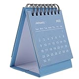 jojofuny Kleiner Schreibtischkalender 2022 Mini Tischkalender stehend Flip Monatskalender grün Memo Pad Jahresplaner Organizer Zeitplan Planer für Schule, Zuhause, Bü