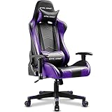 GTRACING Gaming Stuhl Racing Büro Computer Ergonomischer Videospiel Stuhl Rückenlehne und Sitz Höhenverstellbar Drehstuhl Relaxsessel mit Kopfstütze und Lendenkissen E-Sport Stuhl L