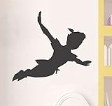 Wandaufkleber Peter Pan Schatten Wandabziehbild abnehmbarer Vinylaufkleber Wandbild Fenster Kinder Kinder Kuns Sticker Aufkleber fü