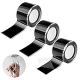 3Pcs Selbstverschweißend Silikonband Silikon Tape Reparaturband Hitzebeständig Isolierband Dichtungsband Elektro(25cm*150cm)