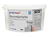 preismaxx Grundierfarbe 16kg, weiß pigmentiert, Grundiermittel und Haftgrund für den Innenb