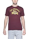 Lonsdale Unisex Langarmshirt T-shirt Regular Fit Original rot (altmodisches weinrot) X-Larg