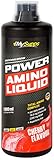 MySupps- Power Amino Liquid, hochdosierter Aminosäuren Komplex, 87,6g BCAA & 200g EAA pro 100ml, Vitamin B6 + Proteinhydrolysat, köstlich leckeres Power-Liquid für Sportler, Made in Germany- 1000ml (Cherry)