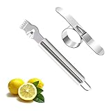 Esteopt Zitronenschäler und Orangenschäle, 2 Stücke Kitchen Professional Peeling Tool Orange Citrus Peeling Tool aus E