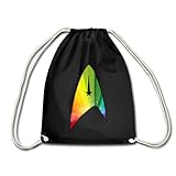 Spreadshirt Star Trek Discovery Sternenflotte Delta Gay Pride Turnbeutel, Schw