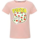 BEZLIT Mädchen Kinder Wende-Pailletten Pizza T-Shirt Outfit 22536 Rosa Größe 152