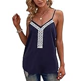 NPRODLO Damen Sexy Ärmellos Tiefer V-Ausschnitt Afrikanische Blumen Bedruckte Stickerei Boho Retro Tanktop Crop Top Bluse Frauen Lose Patchwork Träger Rückenfrei Spaghetti Strap Weste T-shirt C