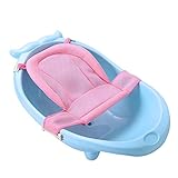 Badewannensitz Baby Babywannennetz Badewanneneinsatz Sitz Neugeborene Kleinkind Badewanne Netz Antirutsch Babywannenmatte Faltbar Babywannenkissen Baby Bad Pad Badematte Badezimmer Badezubehö