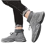 Hotberry Winterschuhe Herren Winterstiefel Warme Kaschmir Stiefeletten Freizeit High-Top Lederschuhe Herrenschuhe im Freien Boots Schneestiefel rutschfeste Trekkingschuhe W