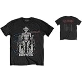 Queen - European Tour 1984 Herren Unisex T-Shirt mit Rückenprint schwarz - L