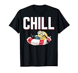 Despicable Me Minions Chill Tracer Text Pool Float T-S