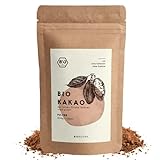 BIONUTRA® Kakao Pulver Bio 1000 g, stark entölt (11% Fett), Bio Kakaopulver ohne Zucker, gemahlen aus Criollo B