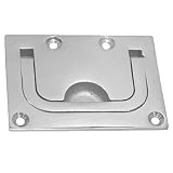1 Stück Einlassgriff Edelstahl 75x56x3mm poliert Bodenheber A4 Lukenheb
