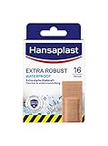 Hansaplast Extra Robust Waterproof Textil-Pflaster (16 Strips), widerstandsfähiges und wasserfestes Pflaster mit extra starker Klebkraft, flexible und atmungsaktive Wundp