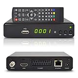 Zehnder HX7145 HD Sat Digital HDTV Satelliten Receiver USB 2.0, DVB-S2, HDMI, SCART, EasyFind + deutsche Kanalliste vorinstalliert, schw