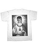T-Shirt mit „Bowie, der Retter“-Print von Sherbet Dip - Gr. XXXL, weiß