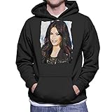 VINTRO Kim Kardashian Herren Kapuzen-Sweatshirt, Original-Portrait von Sidney Maurer, professionell bedruckt Gr. Small, Schw