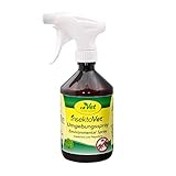 cdVet Naturprodukte InsektoVet Umgebungsspray 500 ml - Bekämpfung von Flöhen in allen Entwicklungsstadien- natürliches Reinigungmittel für Liegeplätze, Stallungen, Sofas, Decken, Autos, usw