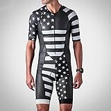Herren Radtrikot Triathlon Anzug Body Jersey Skinsuit Fahrrad Splash Kleidung Speed Gestrickte Sets Overall Culotte (Color : 03, Size : Large)