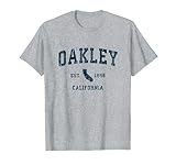 Oakley California CA Vintage-Sportdesign Marineblau T-S