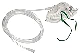 Sauerstoffmaske mit 2,1m Sicherheitsschlauch für Erwachsene phthalatfrei/latex