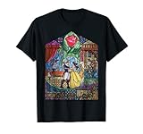 Disney Beauty & The Beast Stained Glass Rose Graphic T-S