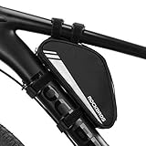 ROCKBROS Fahrrad Rahmentasche Dreiecktasche Fahrradtasche für MTB Rennrad Schwarz Reflek