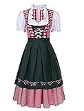 thematys® - Dirndl Damen Oktoberfest Trachtenkleid Trachtenmode Kleidung - Kostüm-Set für Damen - perfekt für Fasching Outfit, Karneval Kostüm Damen - 4 Verschiedene Größen (M, Style 3)