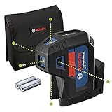 Bosch Professional 5-Punkt-Laser GPL 5 G (grüner Laser, Arbeitsbereich: bis 30 m, Tasche)