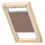 VELUX Original Faltenvorhang maximale Isolierung (FHC), silberner Rahmen, C02, Hellb