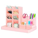 Stiftehalter Organizer Kinder,Multifunktionaler Stifthalter,Stifthalter aus Kunststoff,Stifthalter Aufbewahrungsbox,Schreibtisch Stifthalter,Desktop-Stifthalter-Box,Multifunctional Pen Holder R