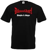 Düsseldorf Herren T-Shirt kämpfen und Sieg