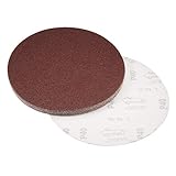 uxcell 20,3 cm Klett-Schleifscheiben, Körnung 40, Aluminiumoxid, Schleifpapier für Exzenterschleifer, Holz, Metall, automatisches Trocken, 10 Stück