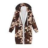 HHOP Winterjacke lang Damen übergangsmantel Damen nordkap Damen Trenchcoat Longshirt mit Leggings Outdoor Fleecejacken für Damen Parka Fell Schwarze Sweatjacke Damen Damen Mantel daunen lang