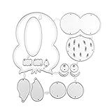 Luluspace Stanzschablone Eule, Scrapbooking Prägeschablonen Stanzformen Schablonen Für Scrapbooking, Fotopapier, Karten, Handwerk Prägen DIY Herstellung Geburtstag Geschenk
