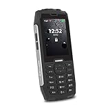 Hammer 4 Outdoor Handy ohne Vertrag, 2.8 Zoll Farbdisplay, Robust, Mega Batterie 2000 mAh, Wasserdicht (IP68), Stoßfest, Baustellen Handy Tasten, Taschenlampe, Dual SIM, Tastenhandy - Silb