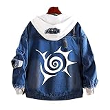 The Seven Deadly Sins Anime Unisex Hoodie Herren Denim Hoodie Langarm Freizeitjacke Streetwear Hip Hop Sweatshirt Teen Cosplay Kostüm Erwachsene Jungen Mädchen Anime Fan Geschenk