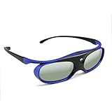 3D-Brille, Universal DLP Active Shutter 3D-Brille 96-144Hz für Acer Viewsonic XGIMI-Projektor Optoma BenQ 3DTV, Batterie 3,7 V 80mAH