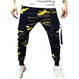 PMDKLSPQ Camouflage Hose Herren Stretch Trekkinghose Arbeitshose Regular Slim Fit Cargo Hose Jogginghose Tapered Freizeithose MäNner Trainingshose Carg