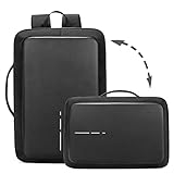 Neuleben Wasserdicht Dual-Diebstahlschutz USB Ladeport Multifunktion Rucksack Handtasche 15.6 Zoll Laptoprucksack Business Aktentasche Reiserucksack Arbeitsrucksack Damen Herren (Schwarz)