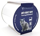 Schillerglanz Katzen Anti Kratz Tape 15m(10cm x 15m), Kratzschutz Trainingsklebeband Möbelschutz Katzenerziehung Übungsband Oberflächenschutz Möbel Couch Sofa S