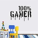 Carving Gamer Wandaufkleber Vinyl Wandbild Tapete Dekoration Aufkleber Spiel Aufkleber Wandbild Kunst Aufkleber A7 43x52