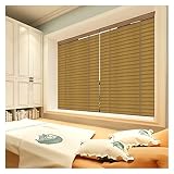 LXLIGHTS Hölzern Jalousien, 60cm/80cm/100cm Zuschneidbar Anti-UV Blackout 50mm Lamellen Jalousette Mit Beschlägen für Schlafzimmer Küche Badezimmer Privatsphäre Vorhänge, Anpassb